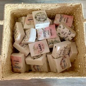 Floral Tissue Pack mini tissues for your happy tears wedding day